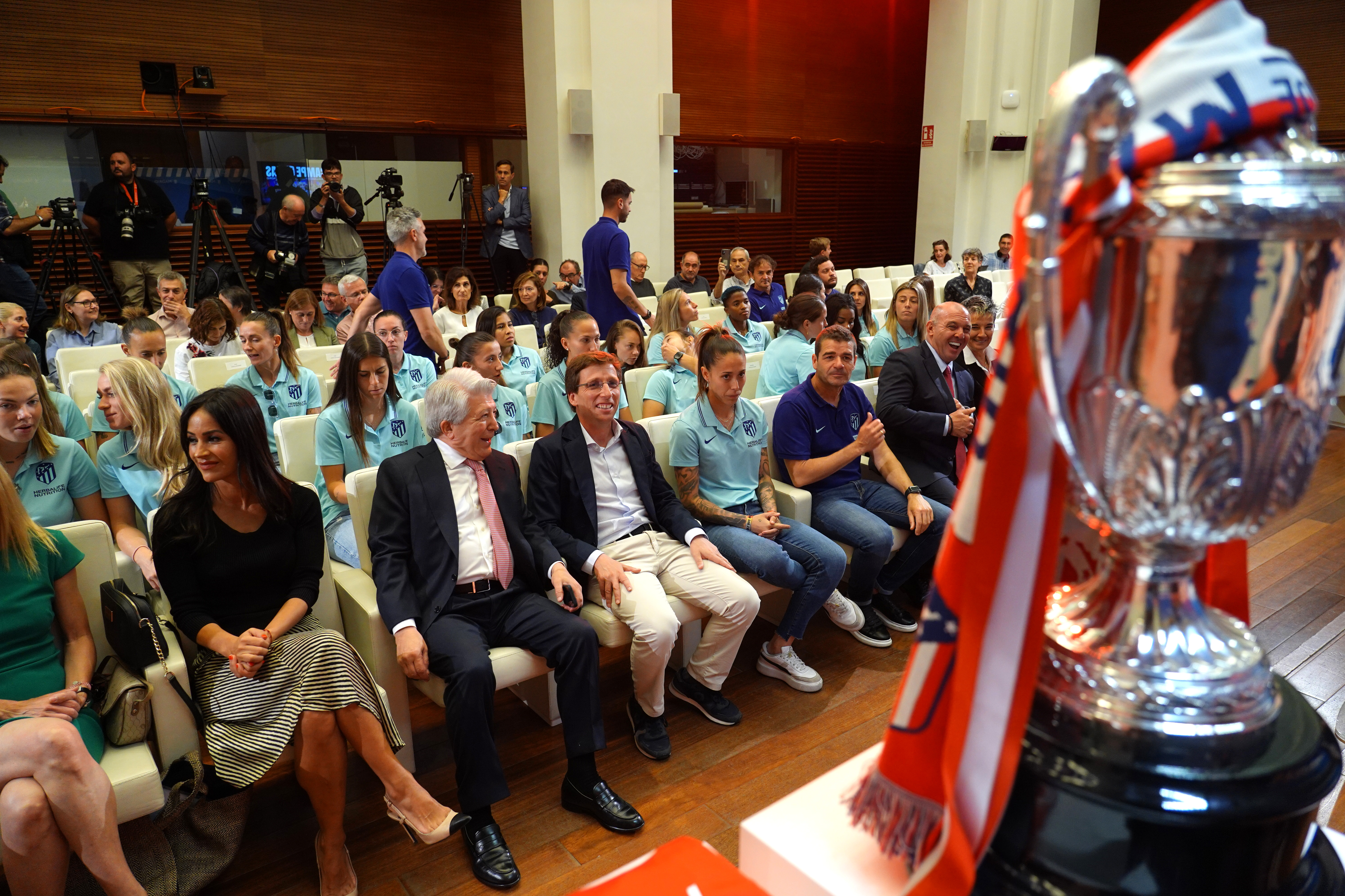 Recepción al Atlético de Madrid femenino en el Ayuntamiento tras ganar la Copa de la Reina 2023